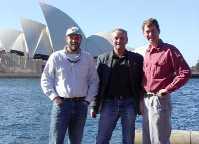 Nils, David, Michael in Sydney